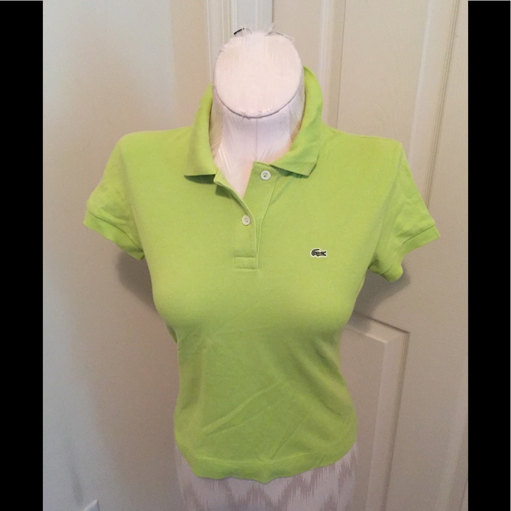 Lacoste women’s polo size 42 lime green